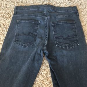 7 For All Mankind Roxanne Mid Rise Skinny Jeans